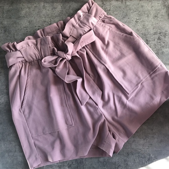Fashion Nova Pants - Fashion Nova Blush Pink High Waist Shorts